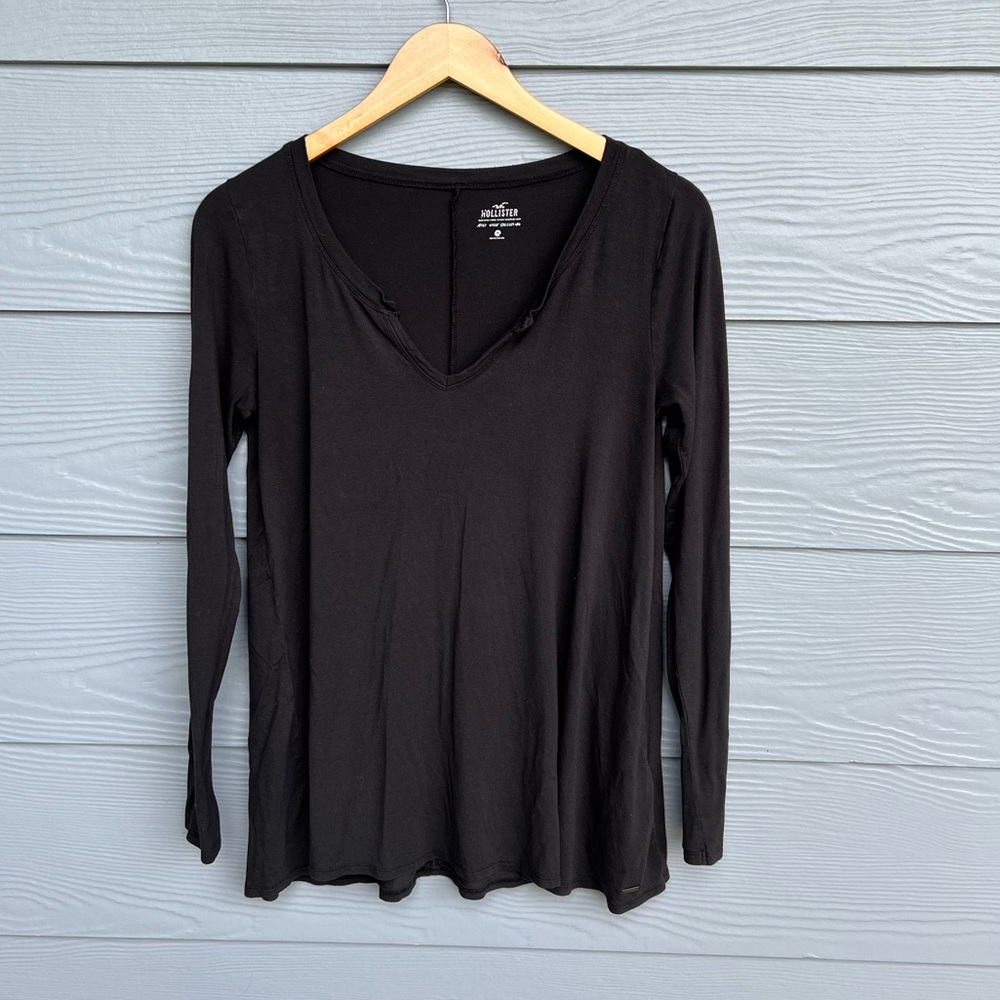 Black Long Sleeve Hollister Blouse